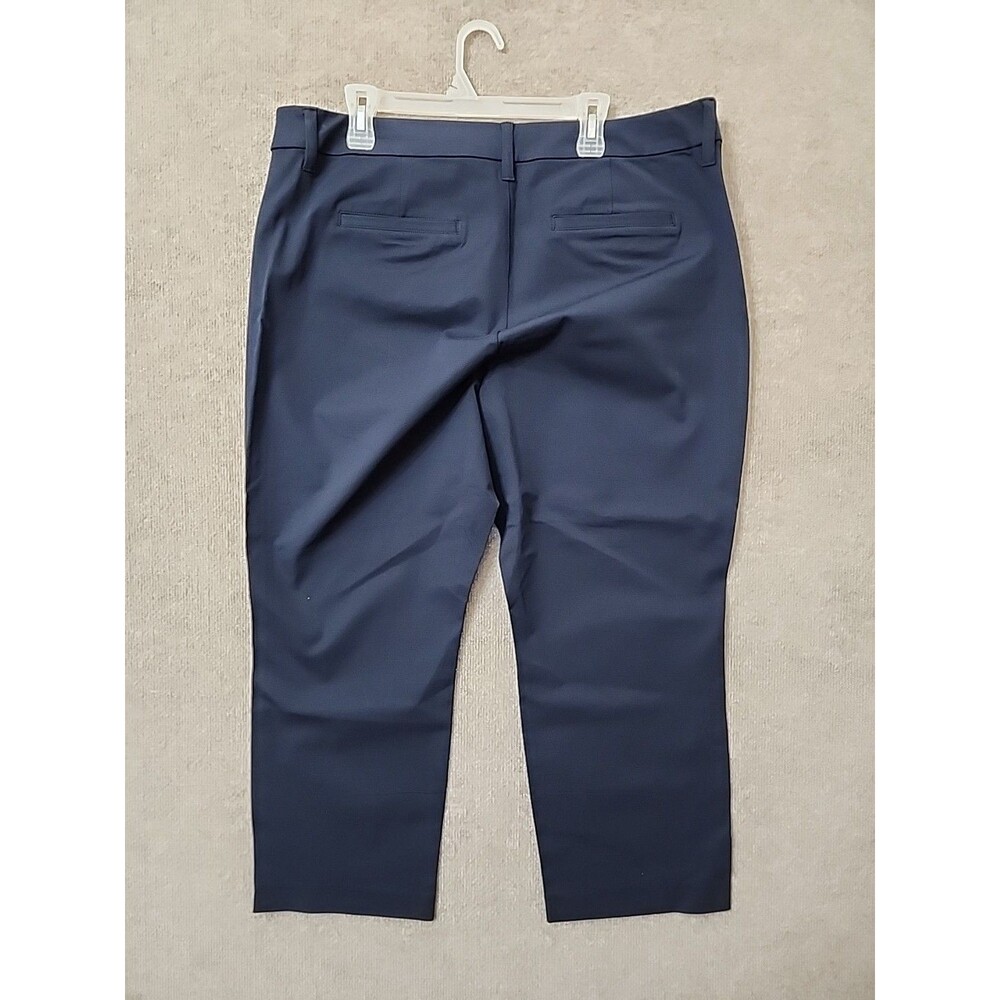 Old Navy Pixie Straight Ankle Pants Womens 20 Navy Blue High Rise Stretch NEW - Picture 6 of 10